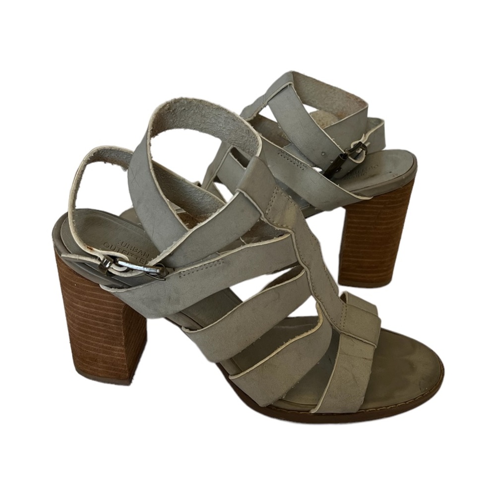 Urban Outfitters Blue Block Heel Sandals